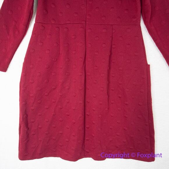 Hutch Anthropologie Red Knit Polka Dot Dress,‎ size 0X - Picture 10 of 13